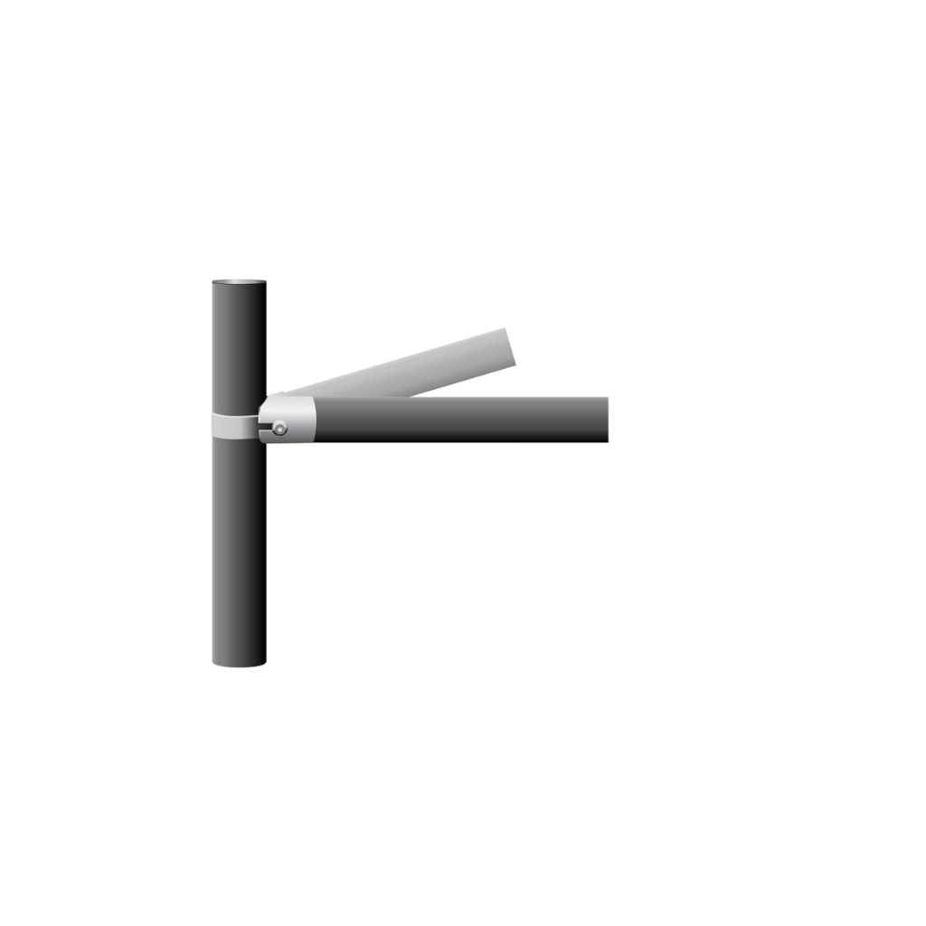 Pipe rail corner kit illustration using Bullet Fence Systems