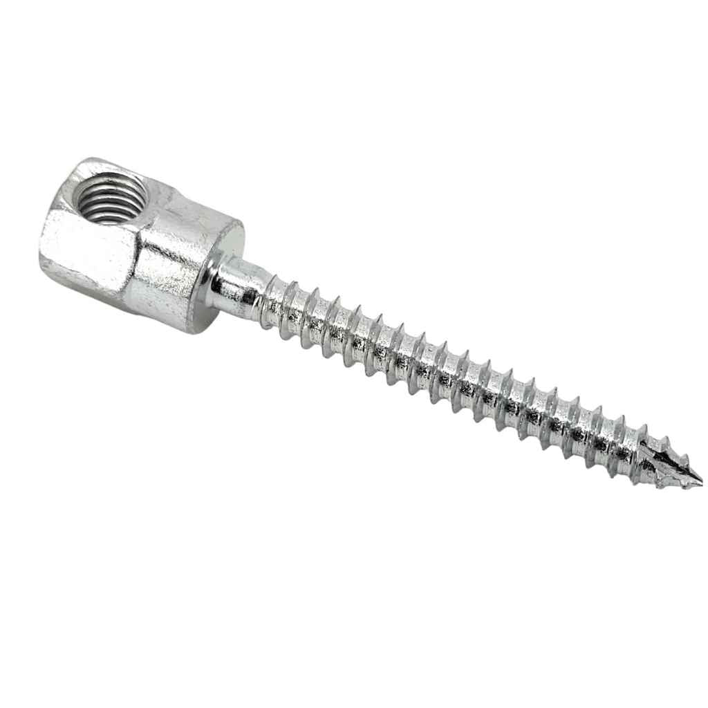 3/8" horizontal rod hanger wood screw available at Bullet Fence Systems 