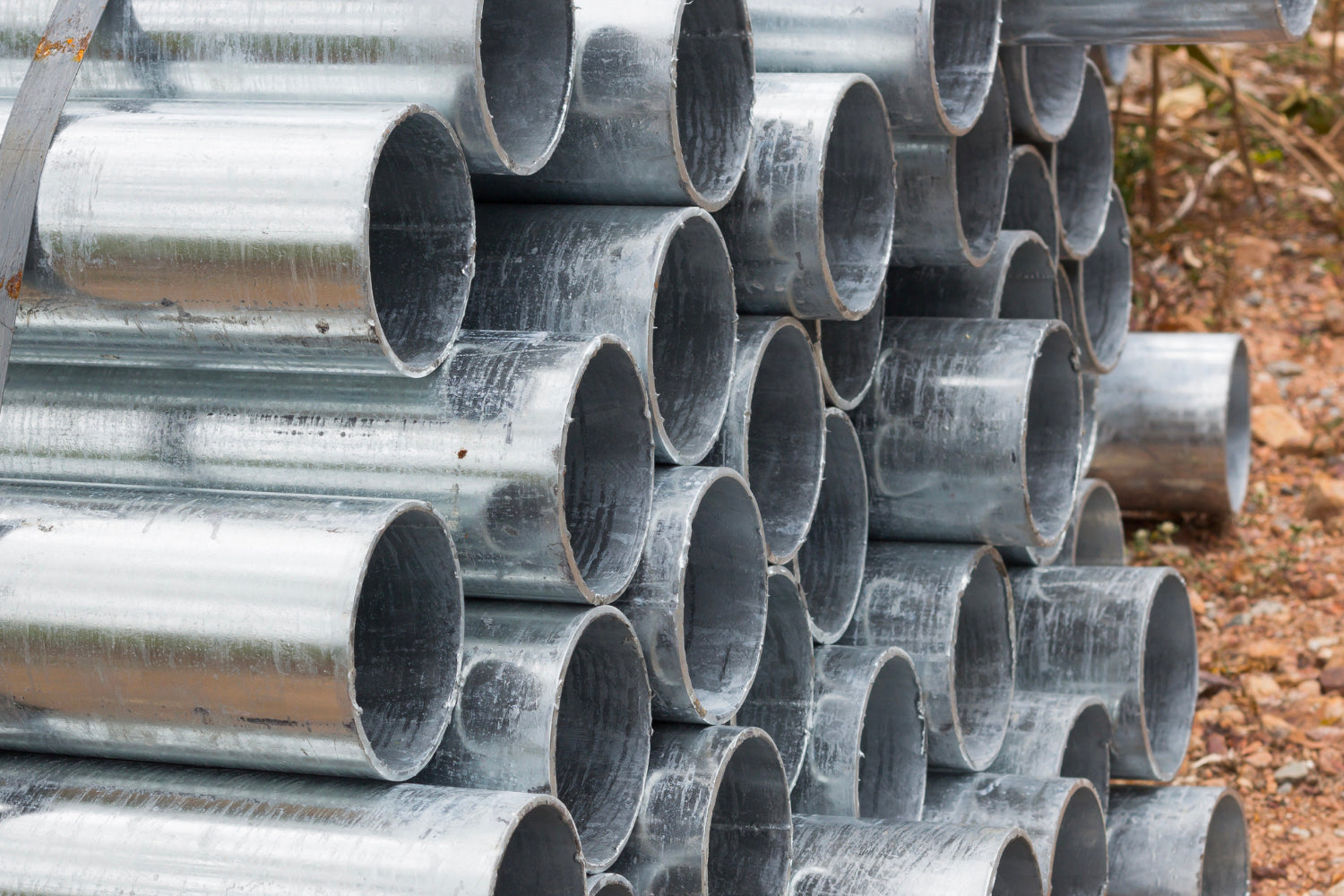 Steel Pipe at Bullet Fence