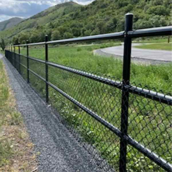 Painted pipe rail fence (3 rail) installed using Fence Bullets, patented no weld pipe connectors. If you are looking for pipe fence fittings or painted pipe fence options, look no further for a fast and simple solution. 