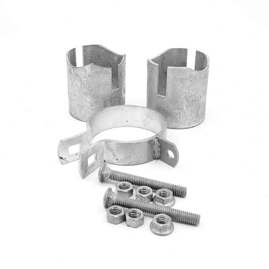 Pipe rail corner kit illustration using Bullet Fence Systems