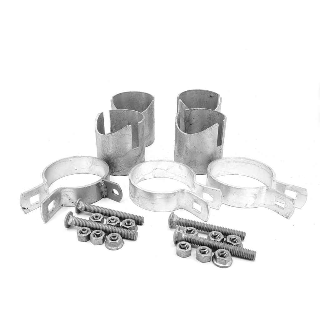 Corner Angle Brace Kit. Illustration of Bullet Fence System's Corner N brace kit used for pipe fencing projects. Use this simple kit to complete your corner fence brace. 