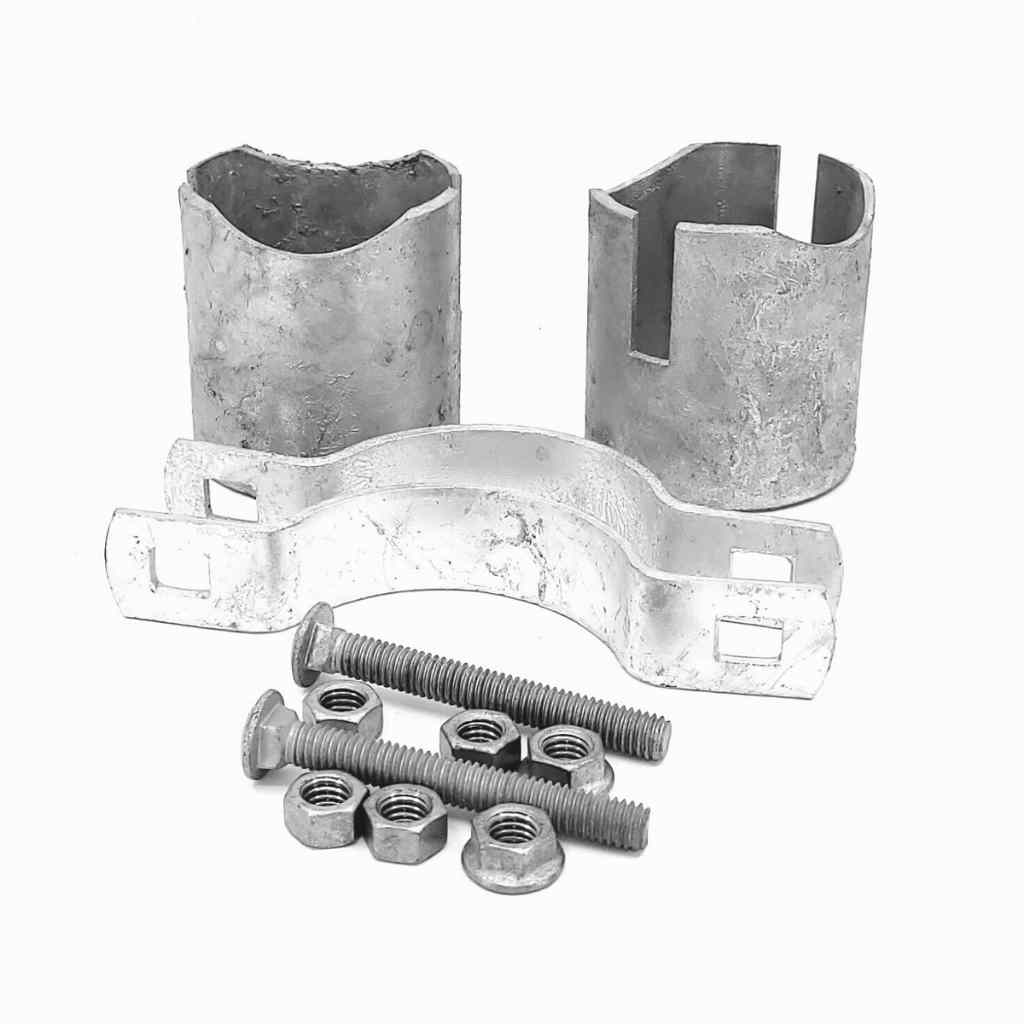Illustration of pipe rail fence built using Bullet Fence Systems. For photos of customer projects, visit the rail fence kit page at bulletfence.com