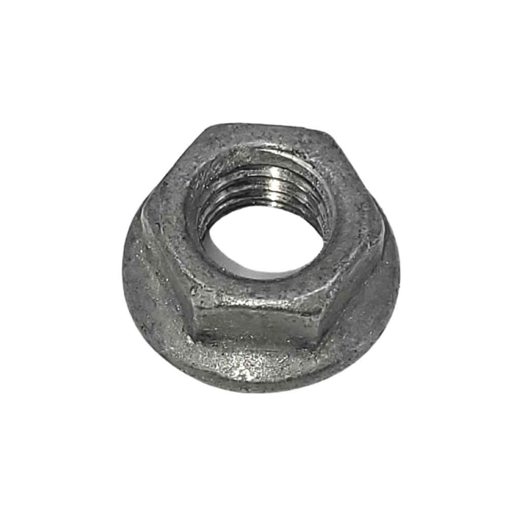 3/8" serrated flange nut available at Bullet Fence Systems
